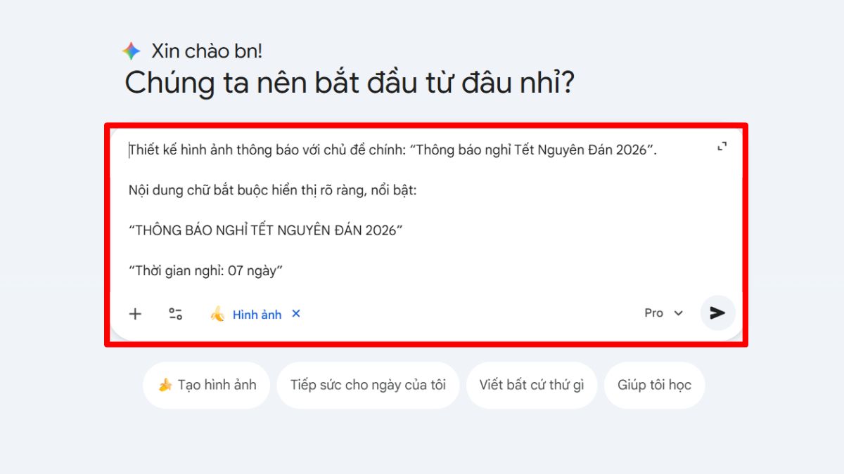 Hướng Dẫn Cách Sử Dụng AI Tạo Hình Ảnh Lịch Nghỉ Tết Bằng Gemini bước 4