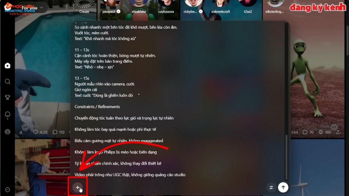 Công Cụ AI Tạo Video Từ Prompt- Cách sử dụng Sora 2 bước 5