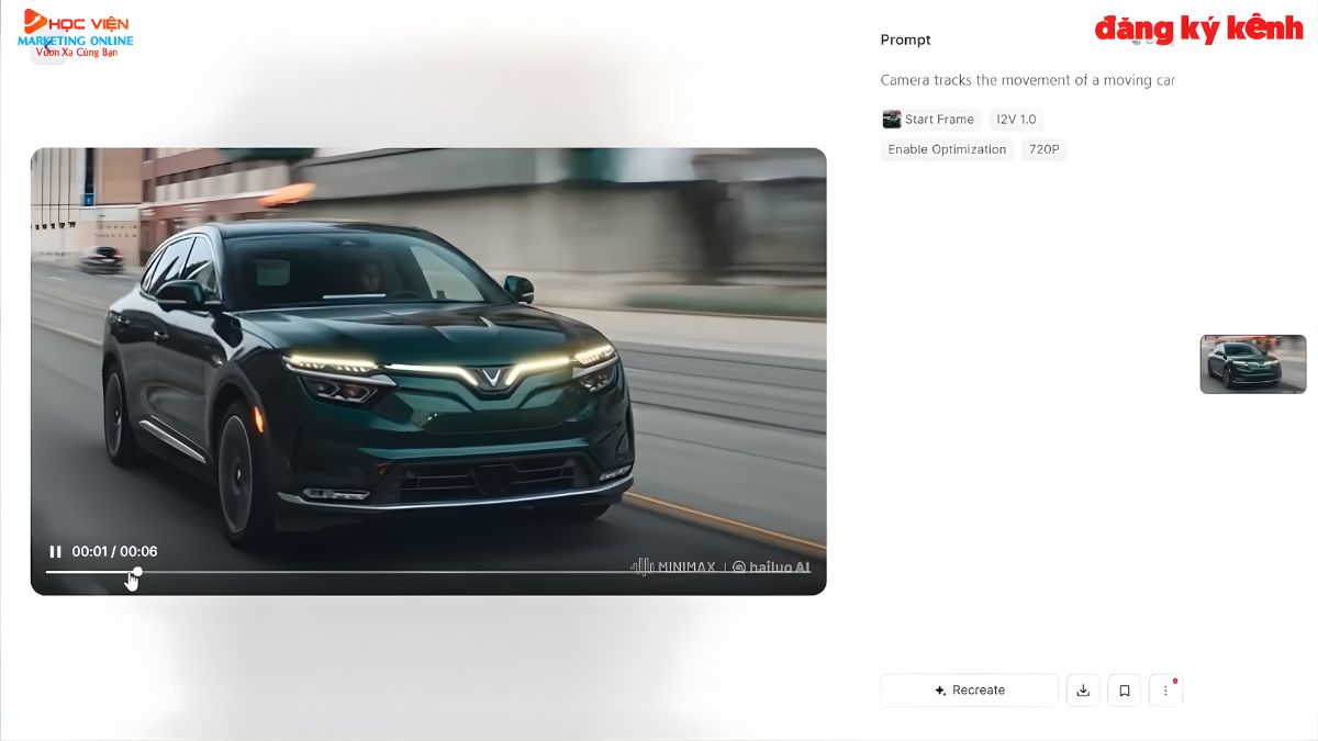 Công Cụ AI Tạo Video Từ Prompt- Cách sử dụng Hailuo bước 4