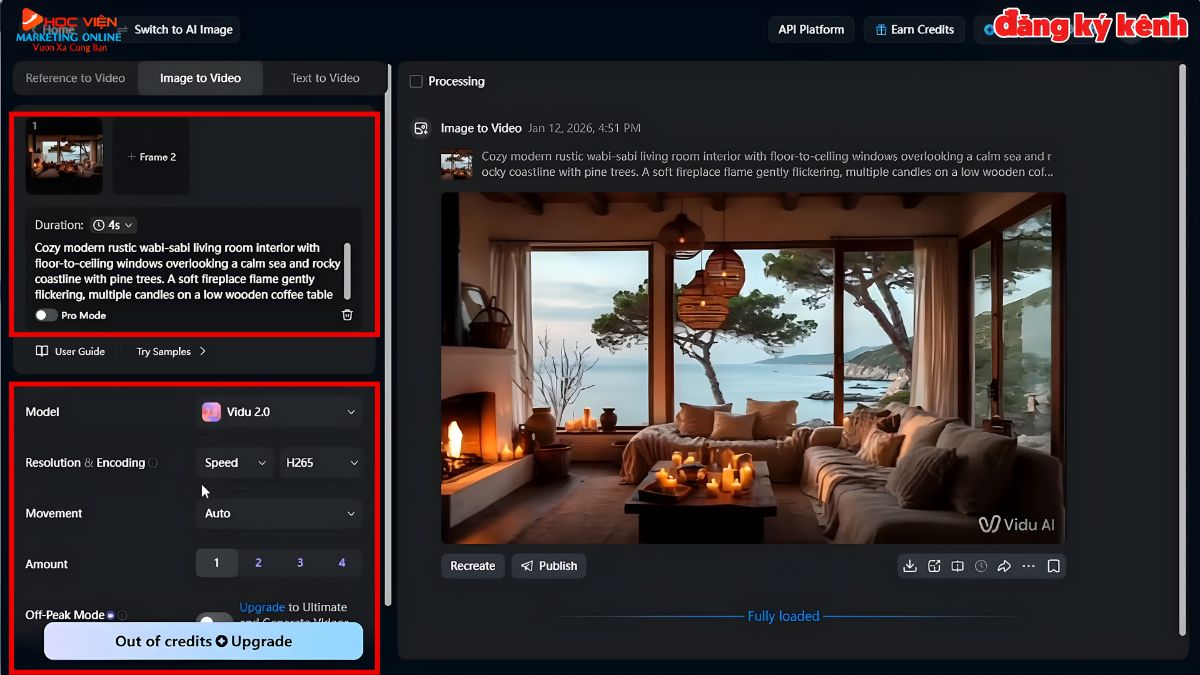 Công Cụ AI Tạo Video Từ Prompt- Cách sử dụng Vidu