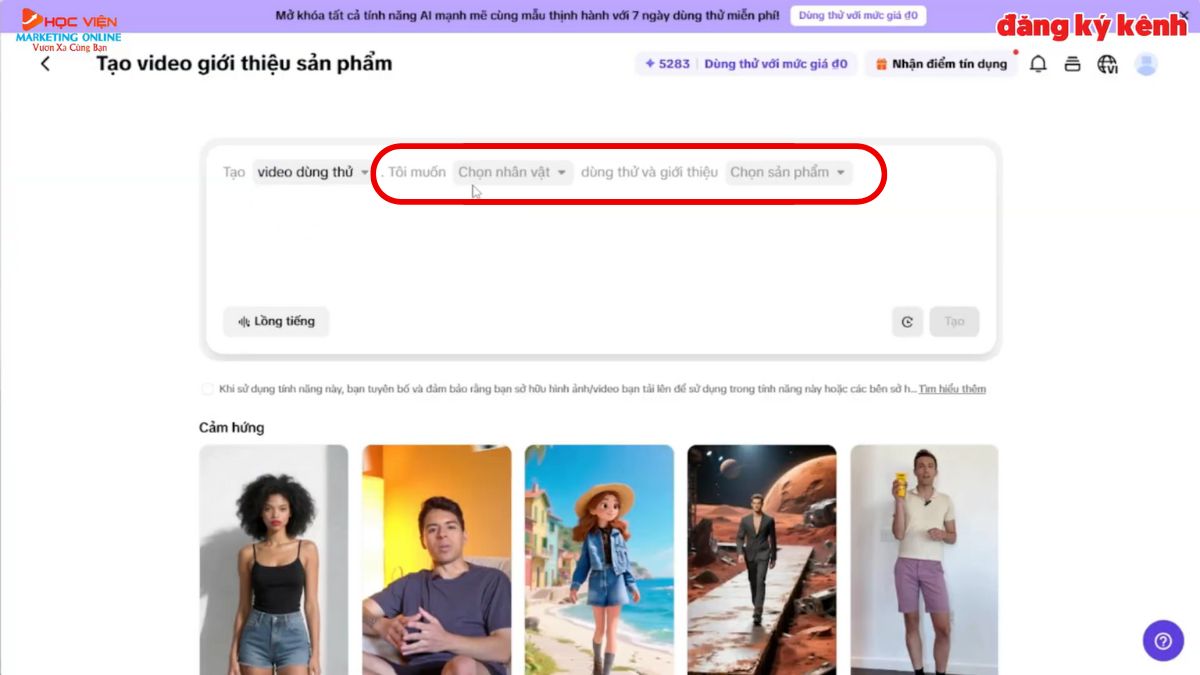 Phần Mềm AI Tạo Video Bán Hàng- Cách sử dụng Pippit bước 4