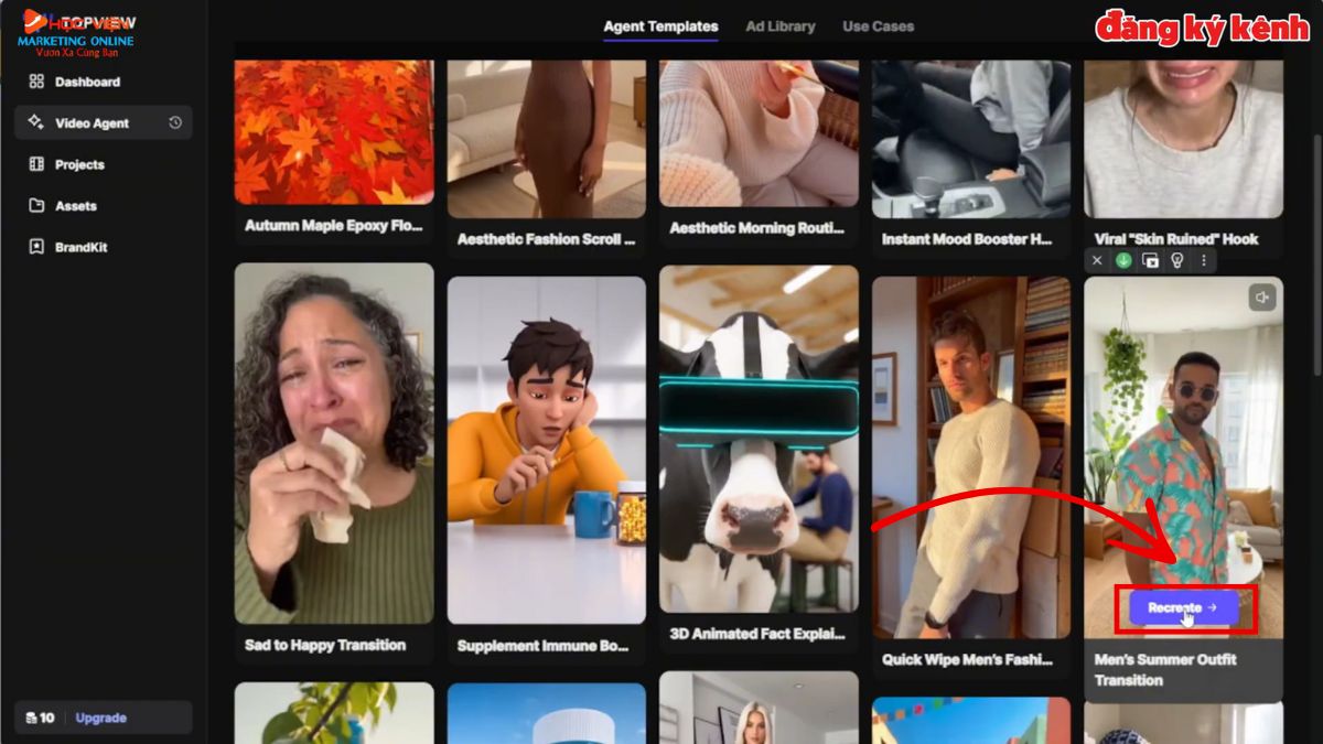 Phần Mềm AI Tạo Video Bán Hàng- Cách sử dụng Topview AI bước 3