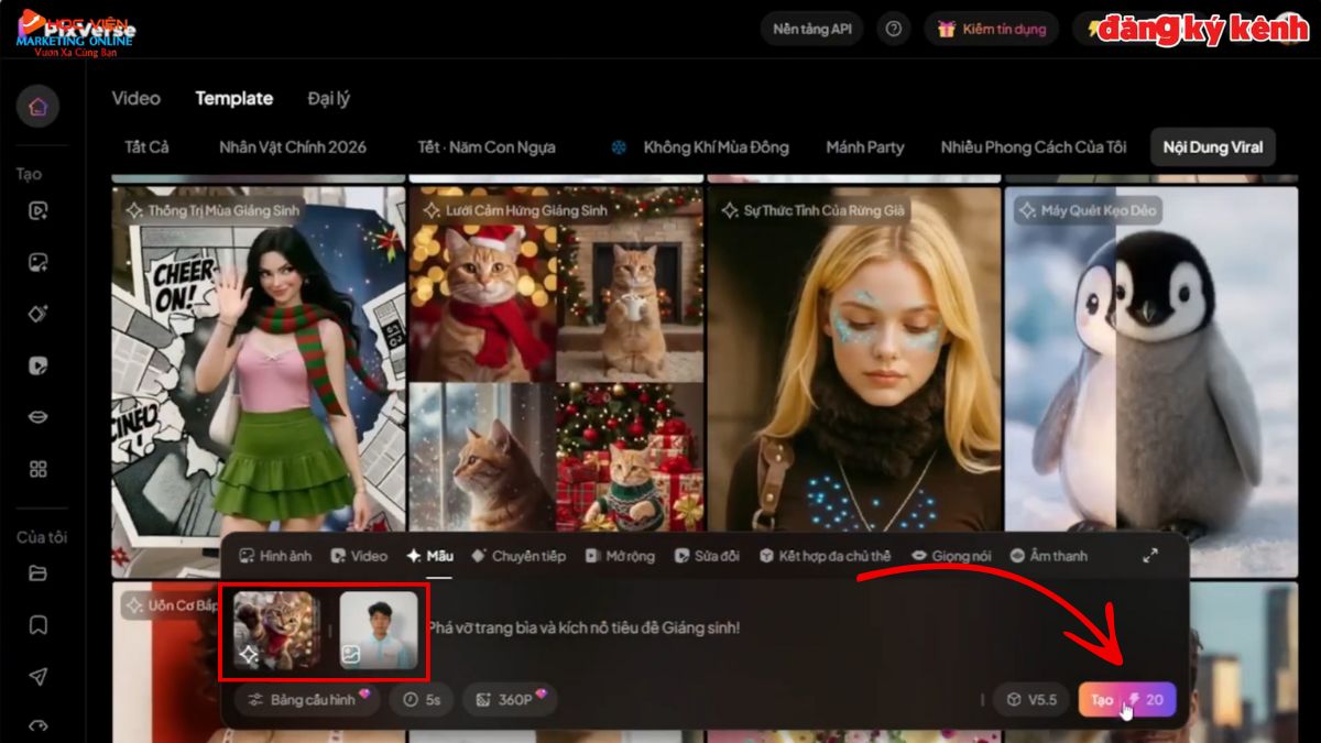 Ứng Dụng AI Tạo Video Hiệu Ứng Viral- Cách sử dụng Pixverse AI bước 3