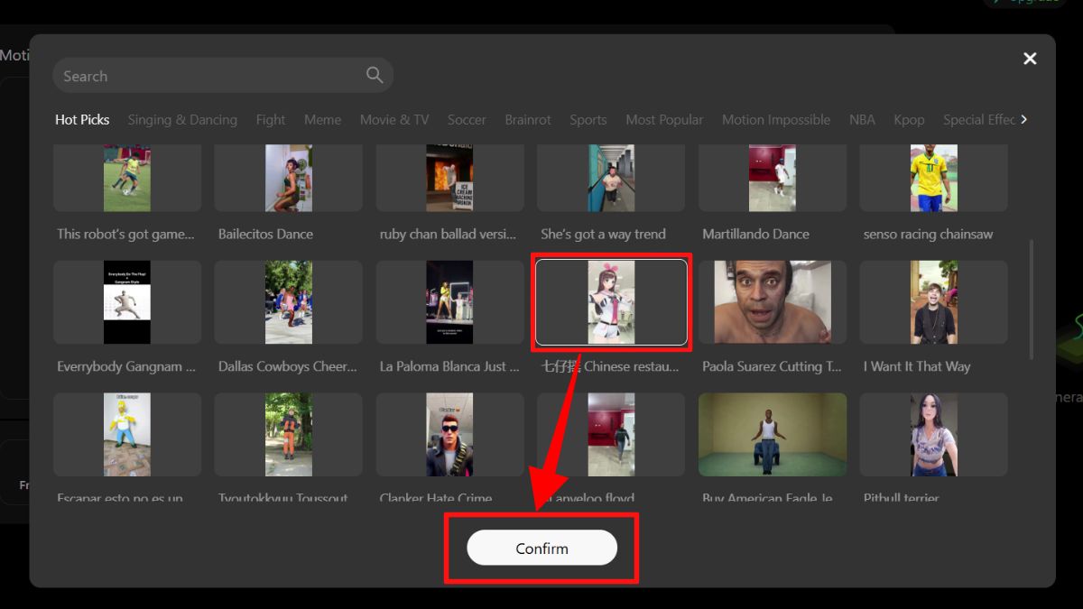 Ứng Dụng AI Tạo Video Hiệu Ứng Viral- Cách sử dụng Viggle AI bước 2.2