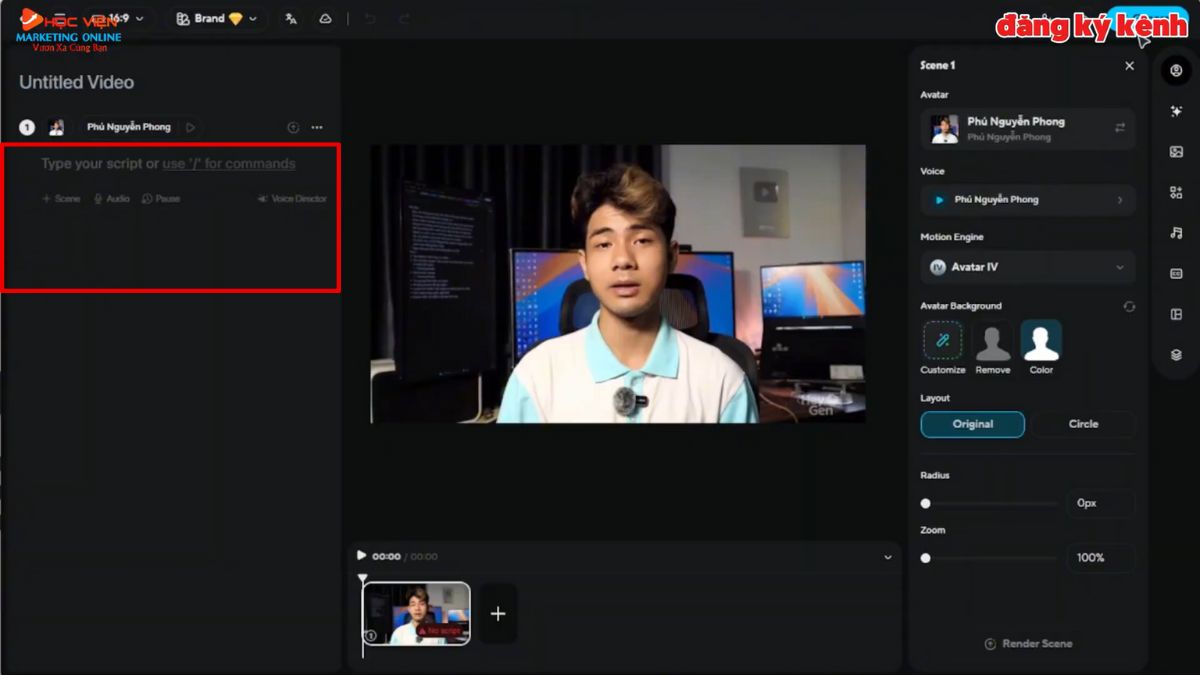 App AI Tạo Video Avatar- Cách sử dụng HeyGen bước 4