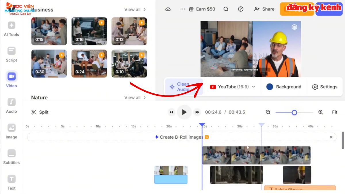 App AI Tạo Video Avatar- Cách sử dụng Veed bước 4
