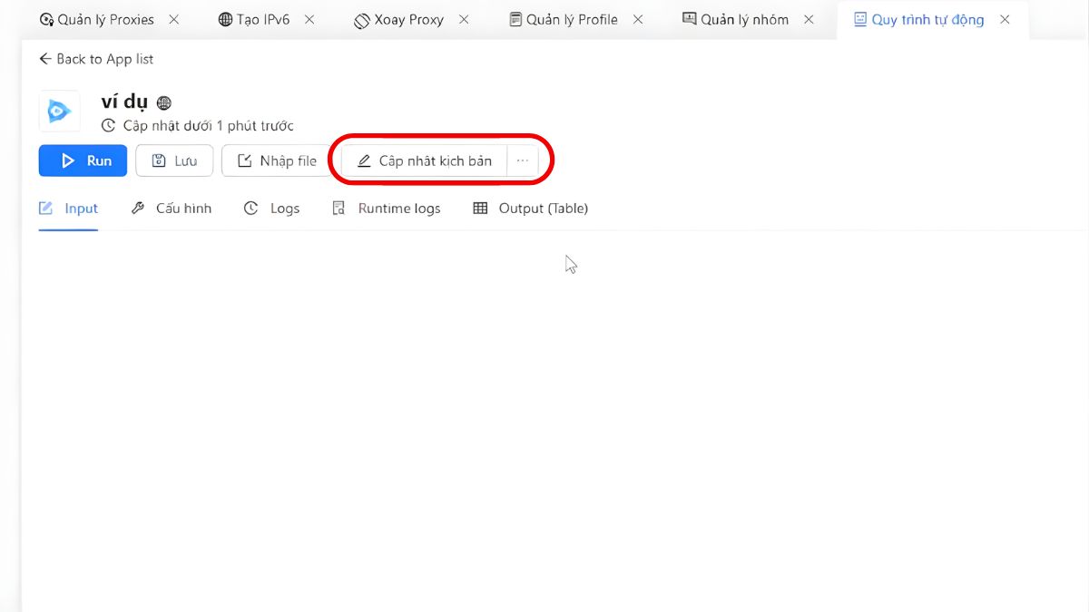 Hướng Dẫn Cách Sử Dụng Omnilogin Thiết Lập Quy Trình Tự Động Hóa- Tự xây kịch bản mới bước 2