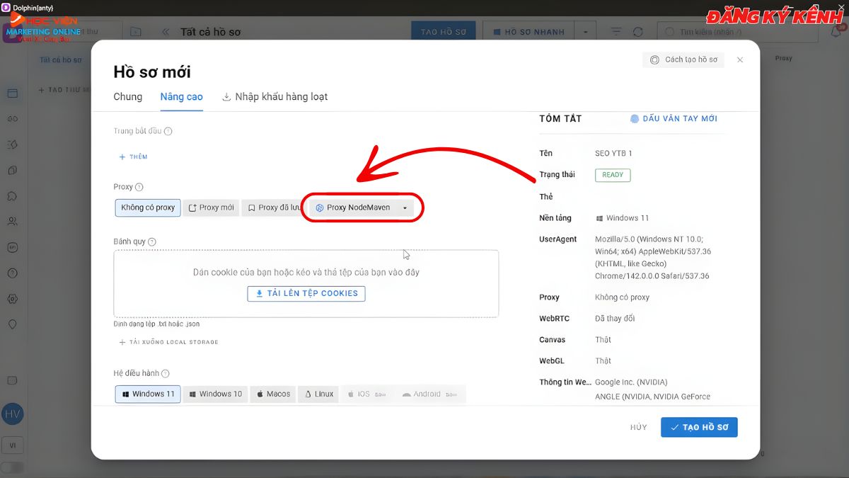 Hướng Dẫn Cách Dùng Dolphin Anty bước 2