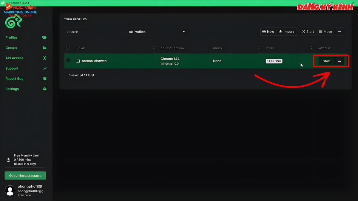 Hướng Dẫn Cách Sử Dụng Kameleo bước 2.3