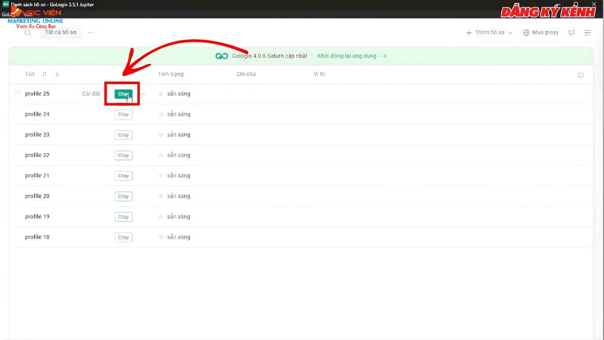 Hướng Dẫn Cách Dùng Gologin bước 3