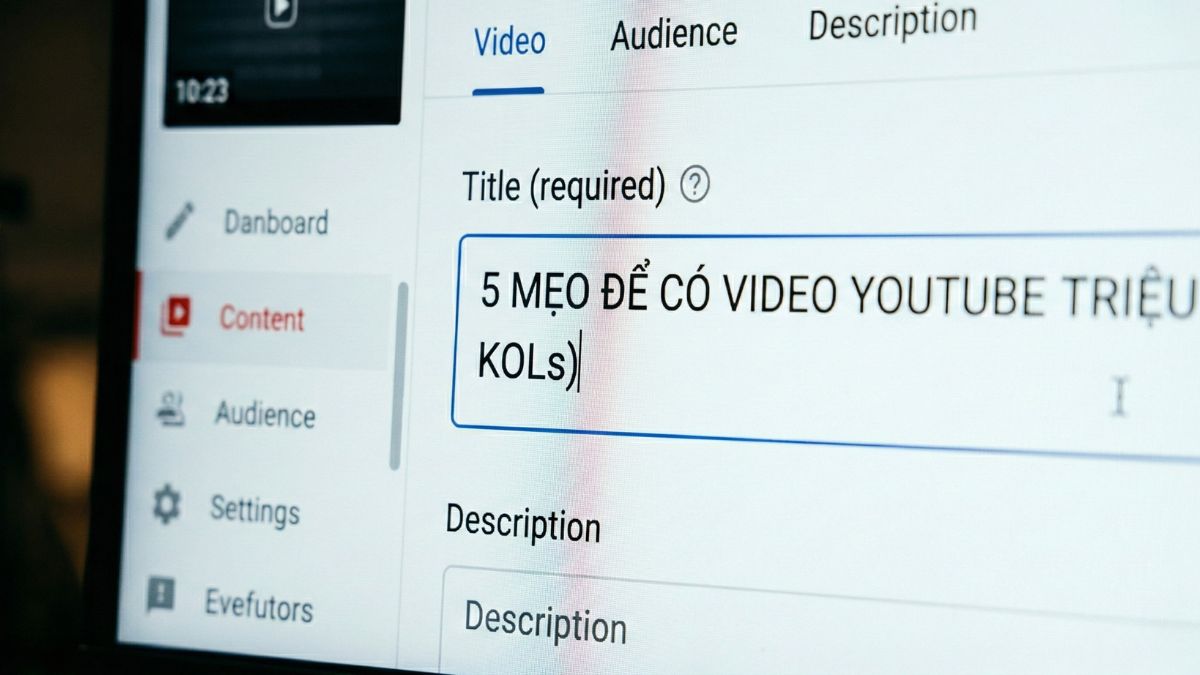 Cách Để Kênh Youtube Phát Triển Nhanh Nhất- Đặt tiêu đề video hấp dẫn