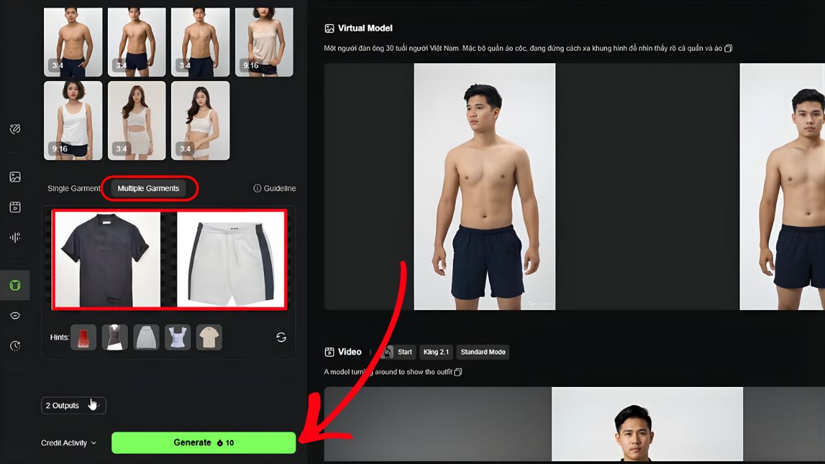 Hướng Dẫn Cách Làm Video AI Thời Trang bước 2.6