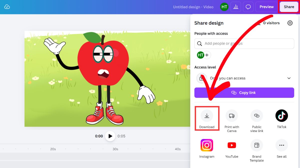 Cách Tạo Chuyển Động Cho Nhân Vật Nói Chuyện Trên Canva bước 5