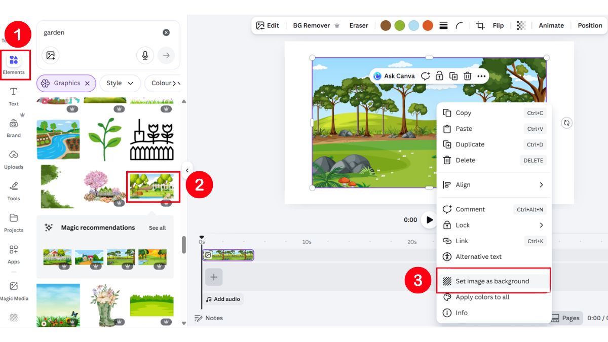 Hướng Dẫn Làm Video Nhân Vật Di Chuyển Trên Canva AI bước 1.3