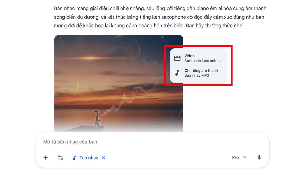 Cách Tạo Nhạc Trên Gemini Bằng Lyria 3 bước 4