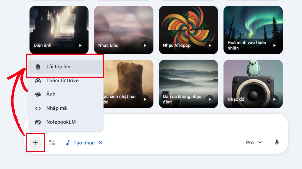 Cách Tạo Nhạc Trên Gemini Bằng Lyria 3 bước 2.2