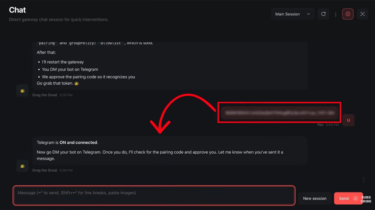 Hướng Dẫn Cách Sử Dụng OpenClaw- Kết nối telegram bước 5.1