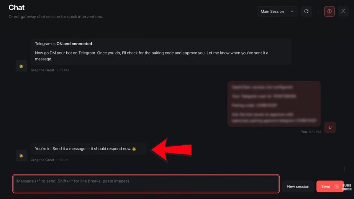 Hướng Dẫn Cách Sử Dụng OpenClaw- Kết nối telegram bước 7.1