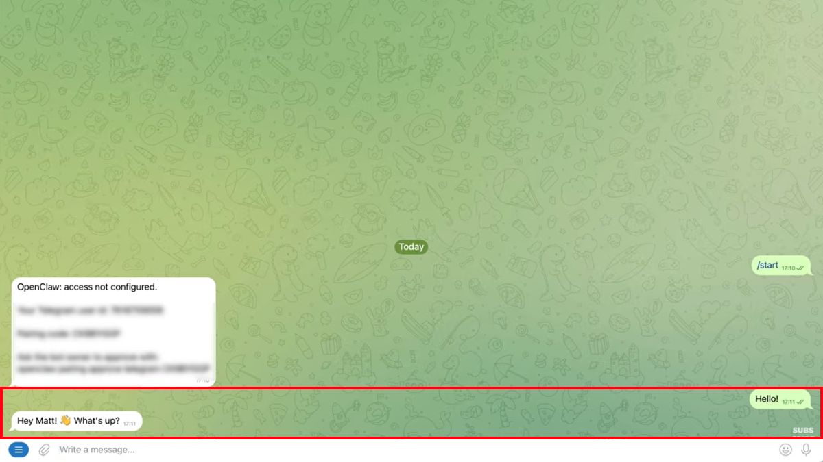 Hướng Dẫn Cách Sử Dụng OpenClaw- Kết nối telegram bước 7.2