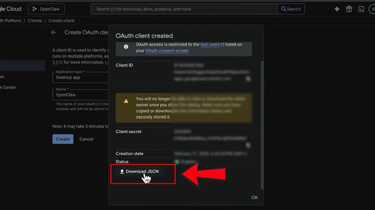 Hướng Dẫn Cách Sử Dụng OpenClaw- Cài đặt kỹ năng GOG bước 4.5