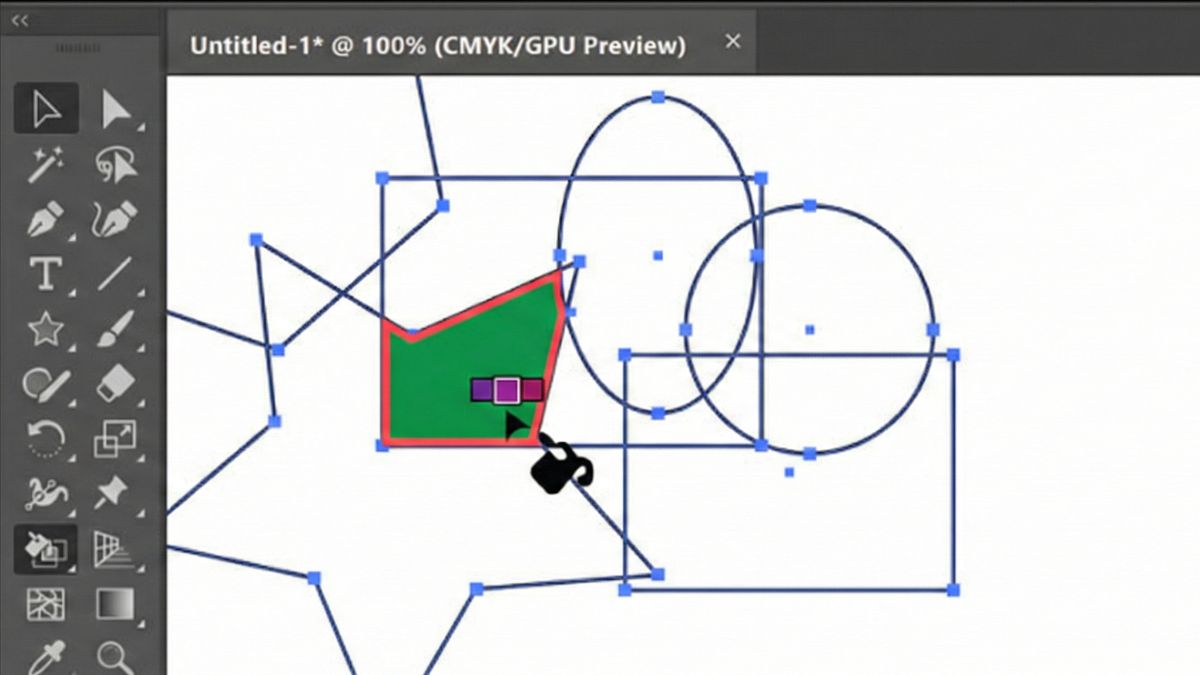 Hướng dẫn cách tô màu trong AI Adobe Illustrator- Cách tô màu trong AI cho đường viền của đối tượng bước 2