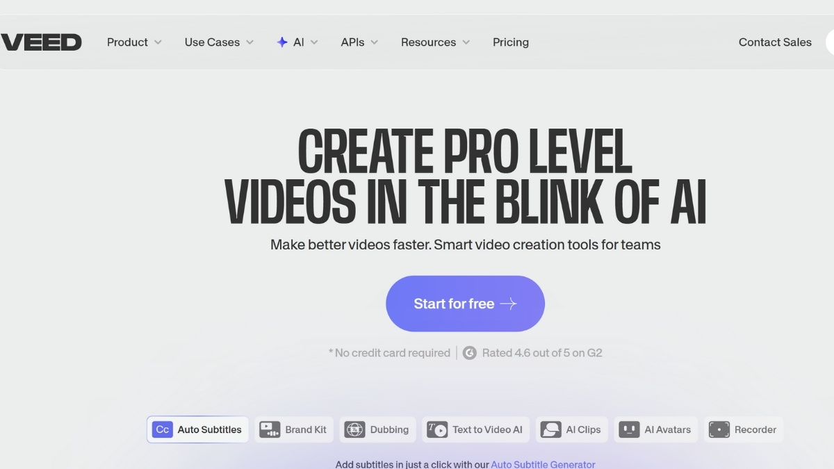 Công Cụ Tạo Video Giới Thiệu Sản Phẩm Bằng AI- Veed