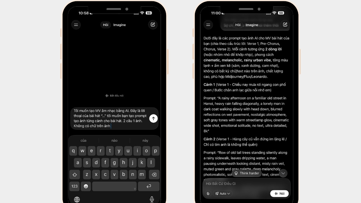 Hướng Dẫn Cách Tạo Video Nhạc Bằng AI Trên Điện Thoại bước 2