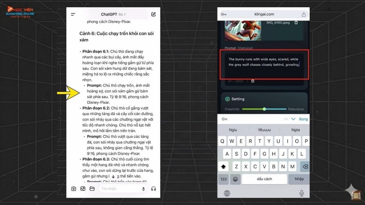Hướng Dẫn Cách Tạo Video Hoạt Hình 3D Bằng AI Trên Điện Thoại bước 2.3