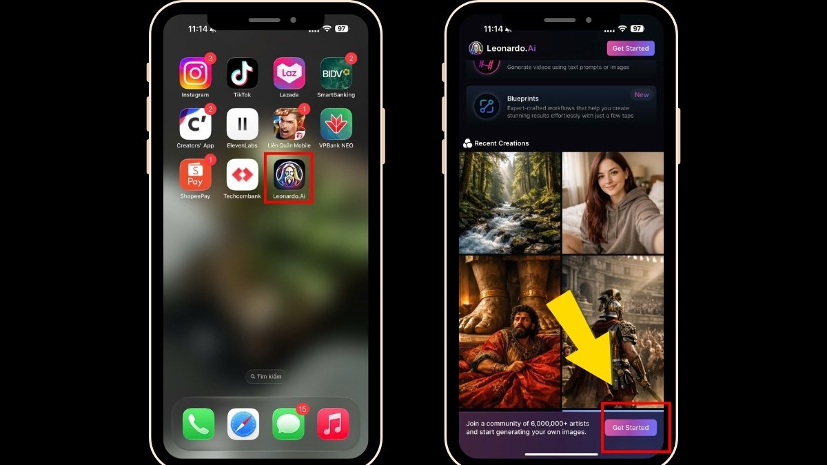 Hướng Dẫn Cách Tạo Video Nhạc Bằng AI Trên Điện Thoại bước 3.1