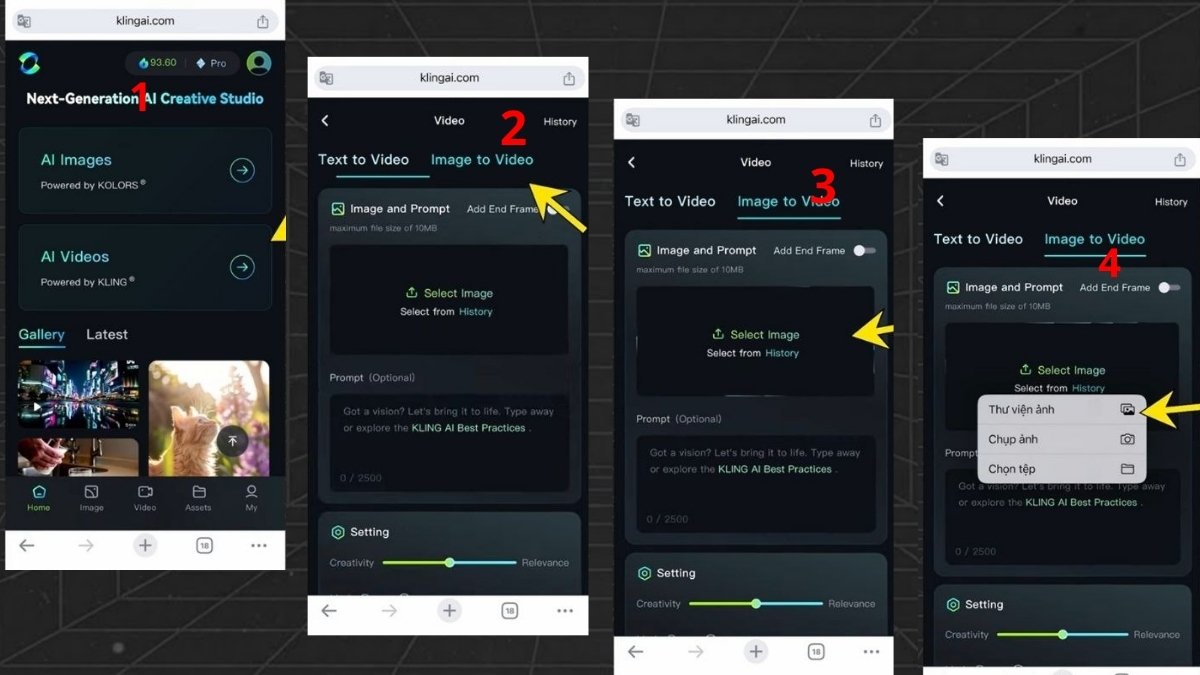 Hướng Dẫn Cách Tạo Video Hoạt Hình 3D Bằng AI Trên Điện Thoại bước 2.2