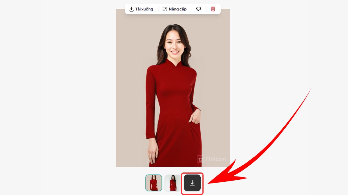 Hướng Dẫn Cách Thử Áo Dài Tết Bằng AI bước 4