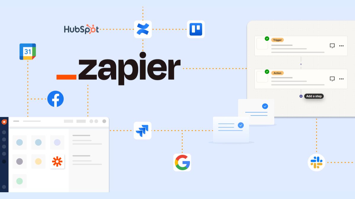 Công Cụ AI Cho Affiliate Marketing- Công cụ AI Tracking và Automation- Zapier