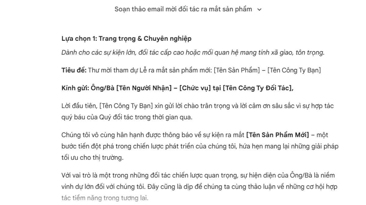 Tổng Hợp Prompt Tiếng Việt Dùng Ngay- Prompt Cho Công Việc