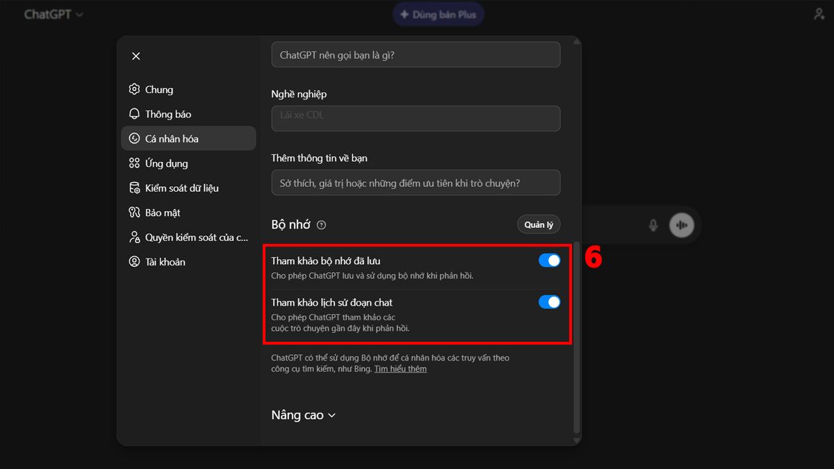 Cách Huấn Luyện ChatGPT- Tùy chỉnh ChatGPT với Custom Instructions bước 4