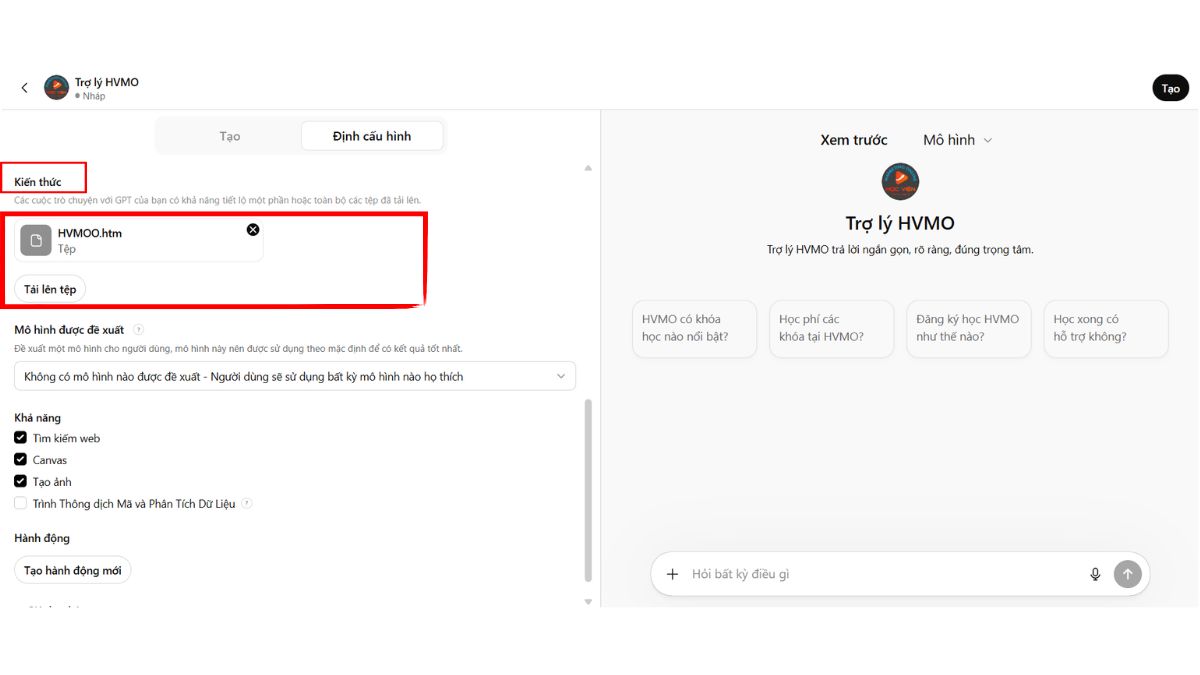 Hướng Dẫn Cách Tạo Chatbot Bằng ChatGPT buổi 4
