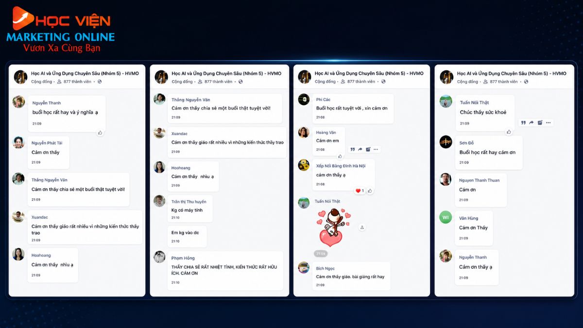 Feedback Của Học Viên Sau Khi Sử Dụng Dịch Vụ Tại HVMO