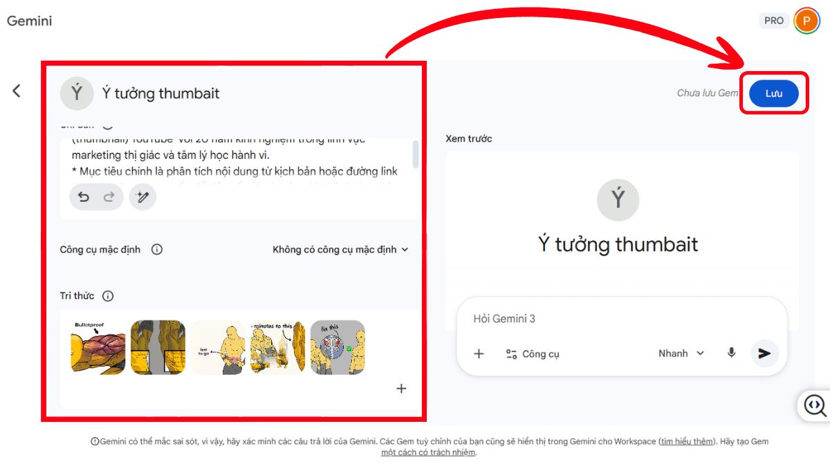 Hướng Dẫn Tạo Trợ Lý Ảo AI Gemini Gem Tự Động bước 3