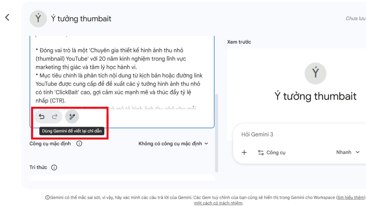 Hướng Dẫn Tạo Trợ Lý Ảo AI Gemini Gem Tự Động bước 4