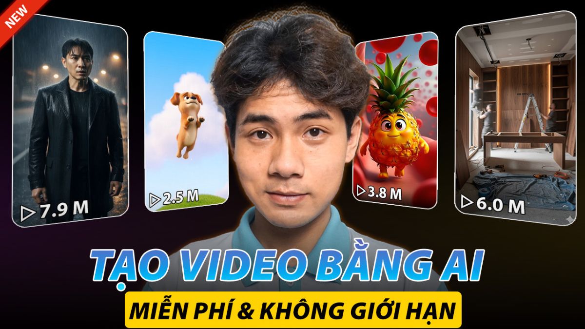 Hướng Dẫn Tạo Video Bằng AI Miễn Phí Không Giới Hạn 2026
