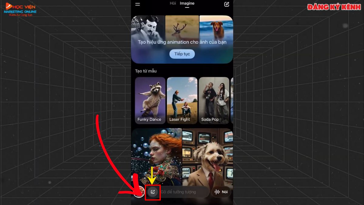 Hướng Dẫn Tạo Video Bằng AI Trên Điện Thoại Với Grok AI bước 2 cách 2