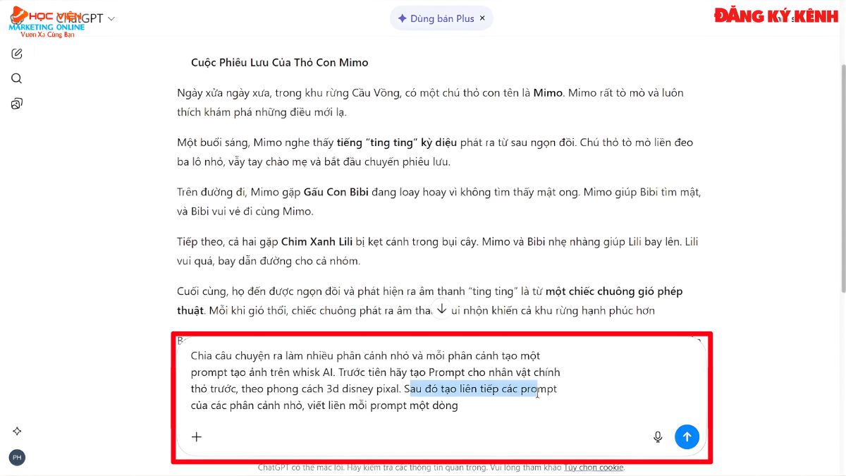Hướng Dẫn Tạo Video Hoạt Hình 3D Bằng AI Miễn Phí bước 1.2