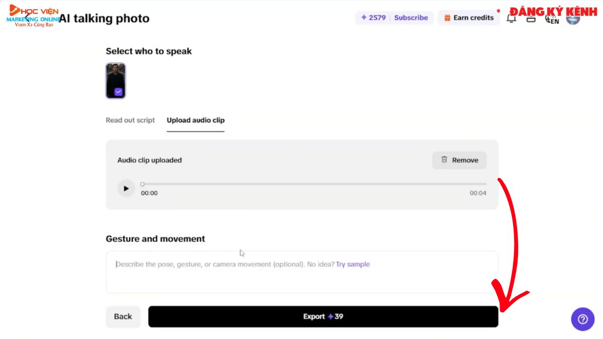 Hướng Dẫn Tạo Video Nhạc Bằng AI Miễn Phí bước 3.4