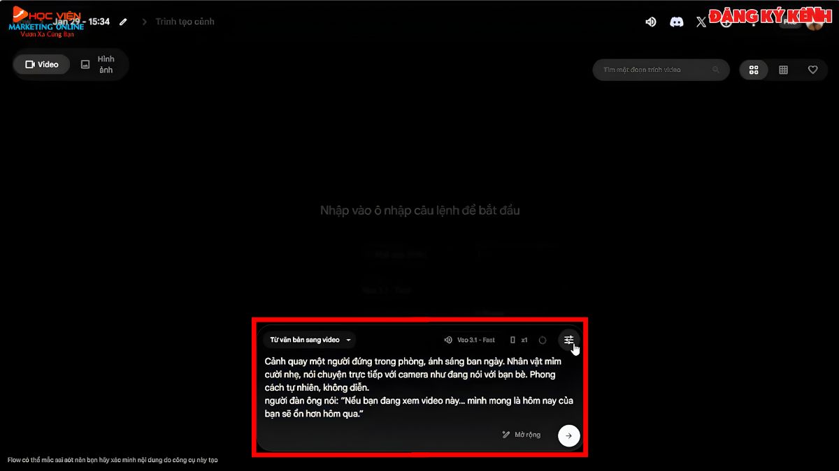 Hướng Dẫn Tạo Video Bằng AI Miễn Phí Trên Máy Tính Với Google Veo 3 bước 2 cách 1.1