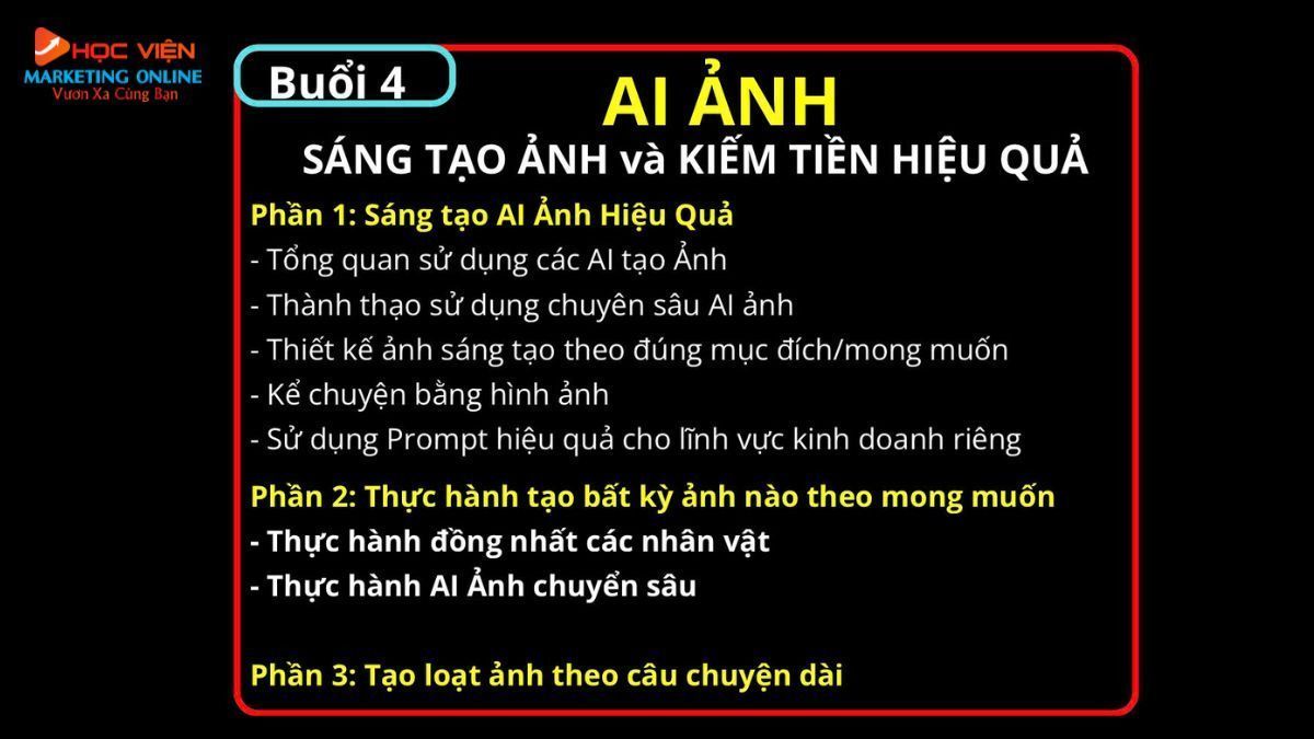 Tại Sao Nên Chọn Khóa Học AI Tại HVMO- Lộ trình buổi 4.1