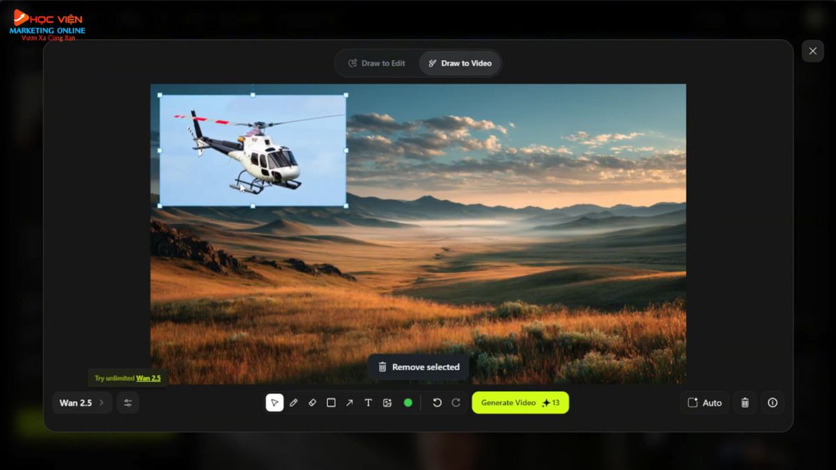 Hướng Dẫn Cách Sử Dụng Higgsfield AI tạo video từ media bước 2