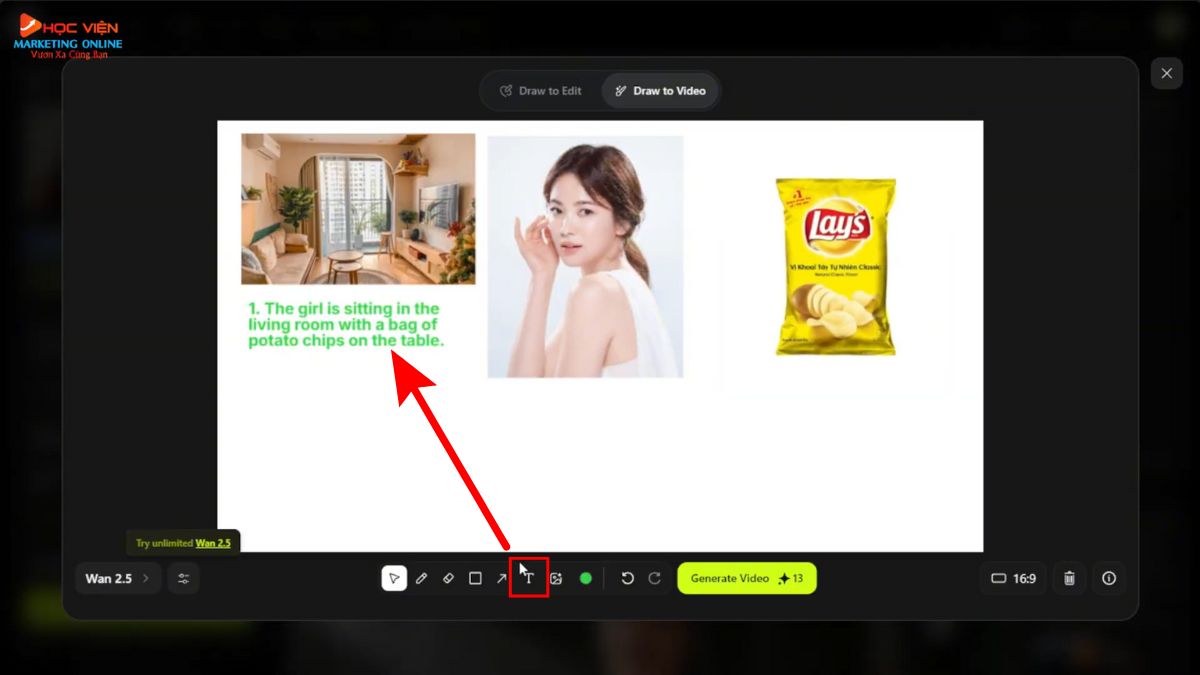 Hướng Dẫn Cách Sử Dụng Higgsfield AI tạo video AI từ nền trắng bước 2.1