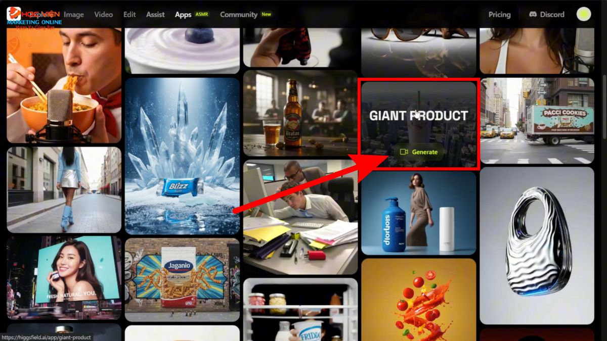 Hướng Dẫn Cách Sử Dụng Higgsfield AI tạo video quảng cáo sản phẩm bước 3