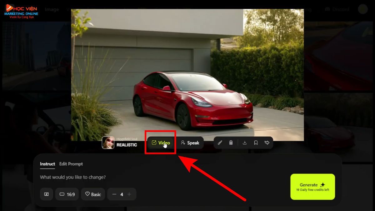 Hướng Dẫn Cách Sử Dụng Higgsfield AI tạo video quảng cáo cinematic giai đoạn 2 bước 1