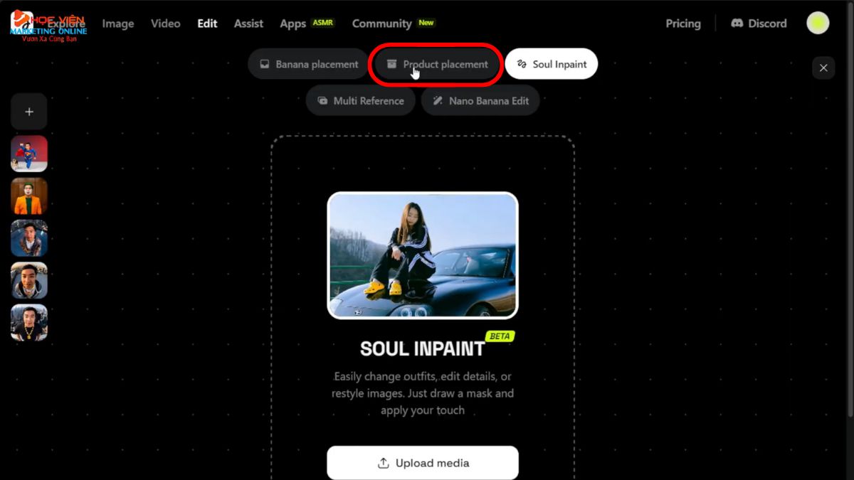 Hướng Dẫn Cách Sử Dụng Higgsfield AI chỉnh sửa ảnh sản phẩm bước 1.2