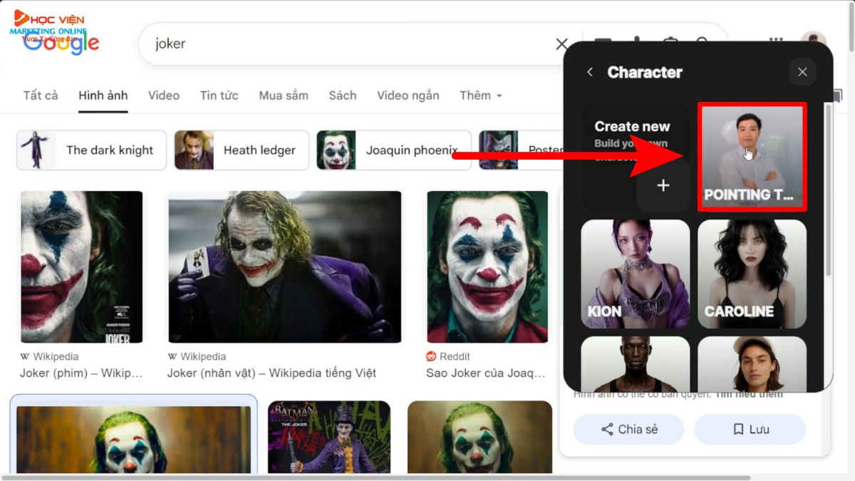 Hướng Dẫn Cách Sử Dụng Higgsfield AI Sử dụng extension để áp dụng ngoại hình bước 4.2
